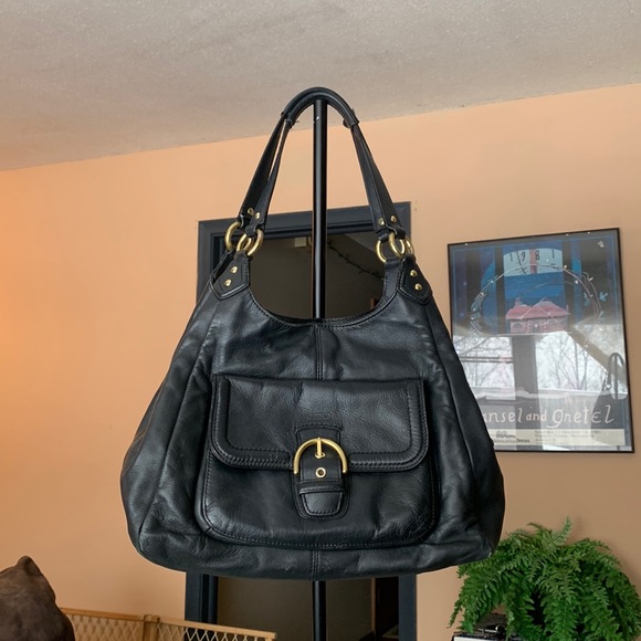 Coach Bags Coach Hallie Black Shoulder Bag Poshmark